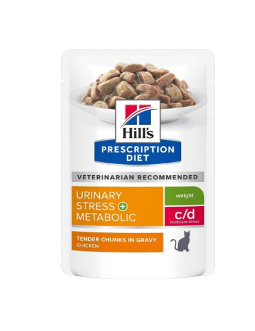 Sachet Hill's Prescription Diet C/D Urinary Stress + Metabolic pour Chat