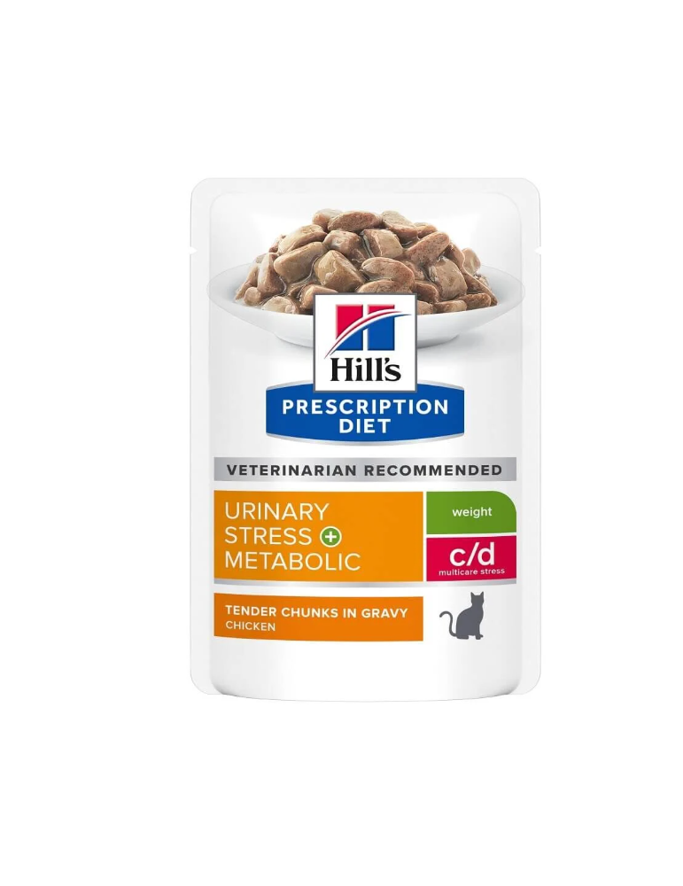 Sachet Hill's Prescription Diet C/D Urinary Stress + Metabolic pour Chat
