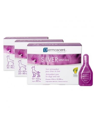 Silver Spot, Soin protecteur et Stimulant pour Petits Chiens et Chats Seniors