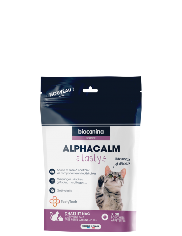 Sac de Compléments alimentaires Alphacalm Tasty pour Chats et NAC