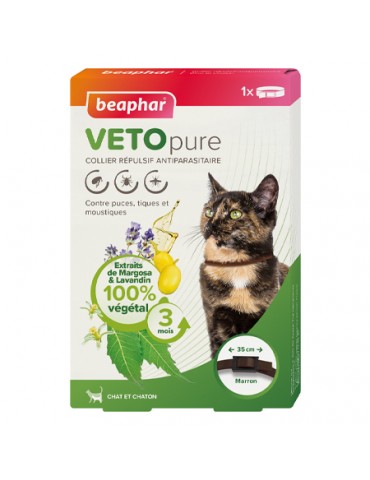 VETOpure Collier Répulsif Antiparasitaire Chat