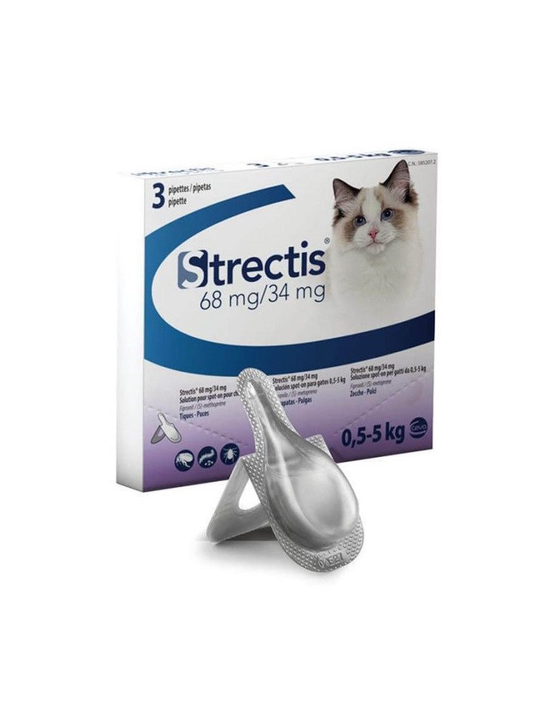 Strectis Chat 0,5-5kg 3 Pipettes
