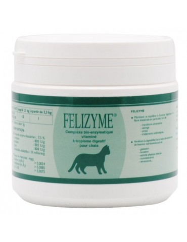 Felizyme Complexe Bio-enzymatique Vitaminé à Tropisme Digestif pour Chat