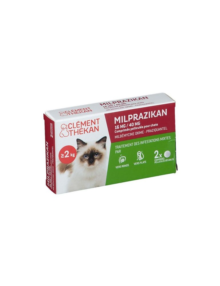 Milprazikan Vermifuge Chat 16mg/40mg