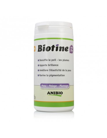 Biotine avec Zinc Peau Poils et Pigmentation  140 g