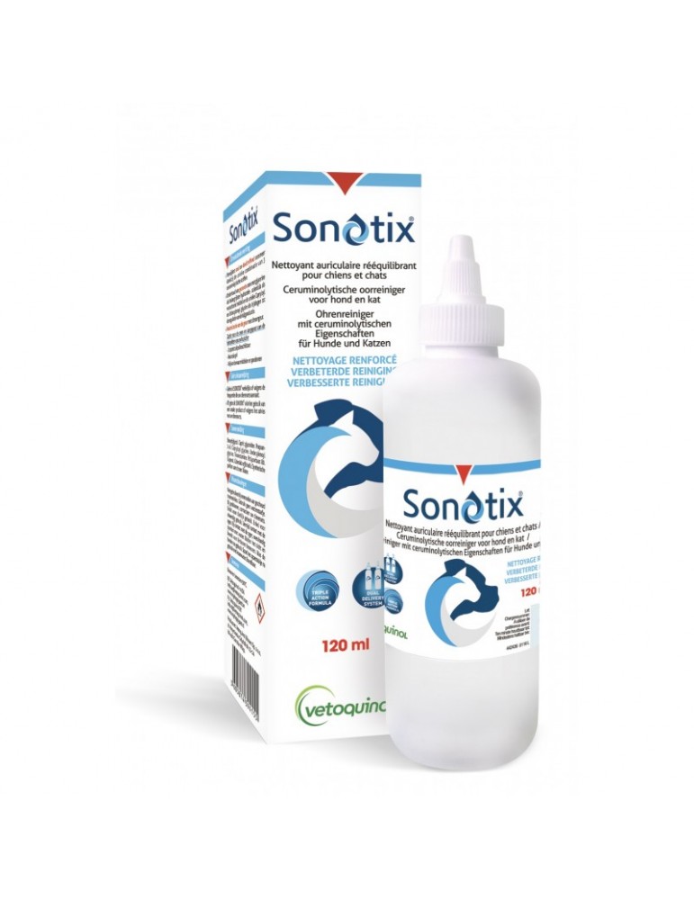 Sonotix Lotion Auriculaire pour Chien et Chat 120ml