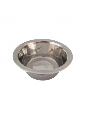 Gamelle en Inox pour Chien avec motif patte