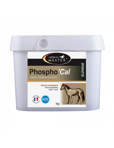 Phospho Cal Phosphore et Calcium pour Cheval 2kg