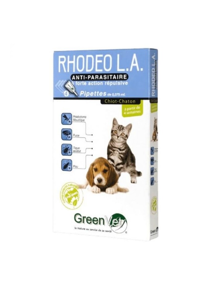 Rhodeo L.A pour Chiots et Chatons 4 pipettes