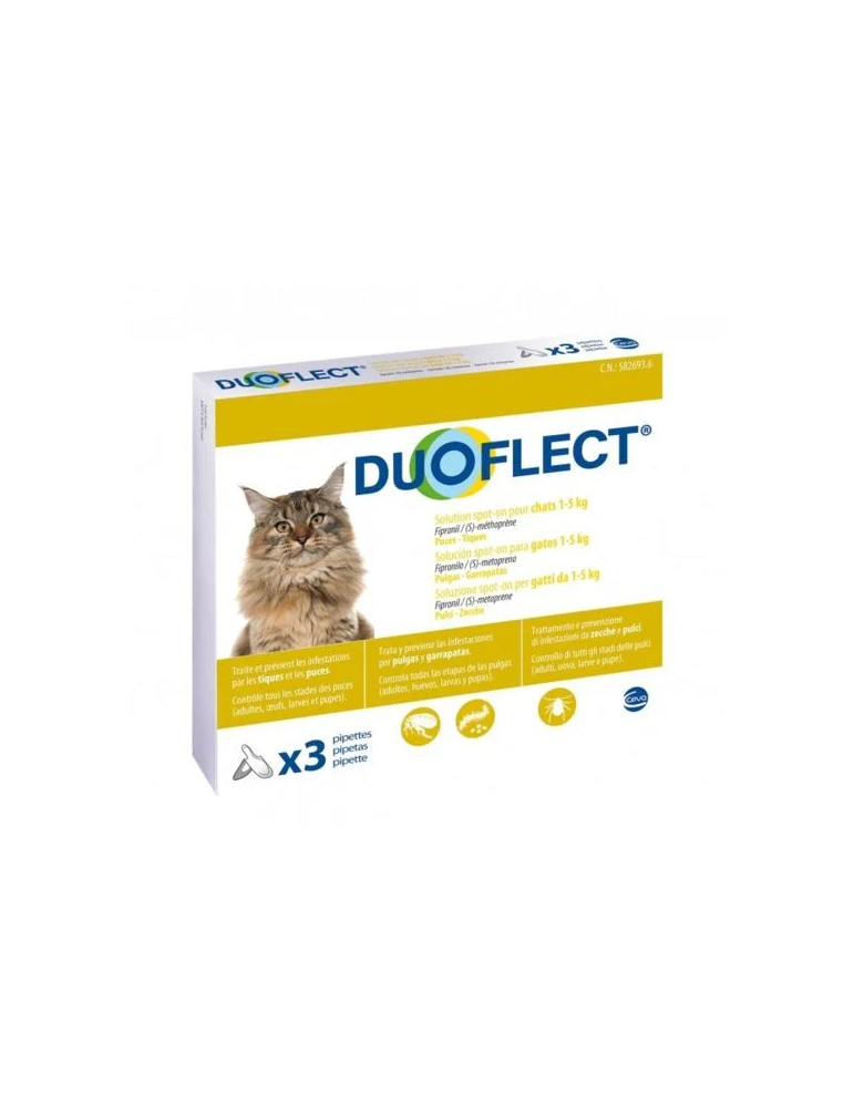 Duoflect Spot On Chat 1-5 kg 3 pipettes