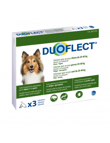 Duoflect Spot On Chien 20-40 kg 3 pipettes
