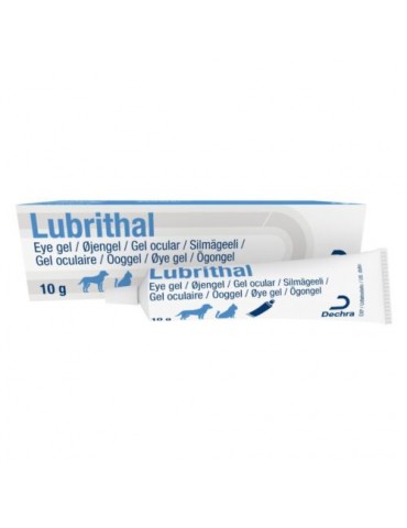 Boîte et tube de Lubrithal Gel Oculaire pour chien et chat