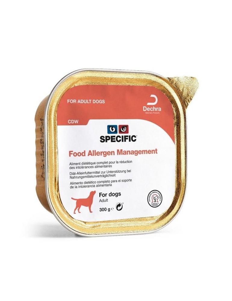 Terrine Specific CDW Food Allergen Management 6x300 g pour chien