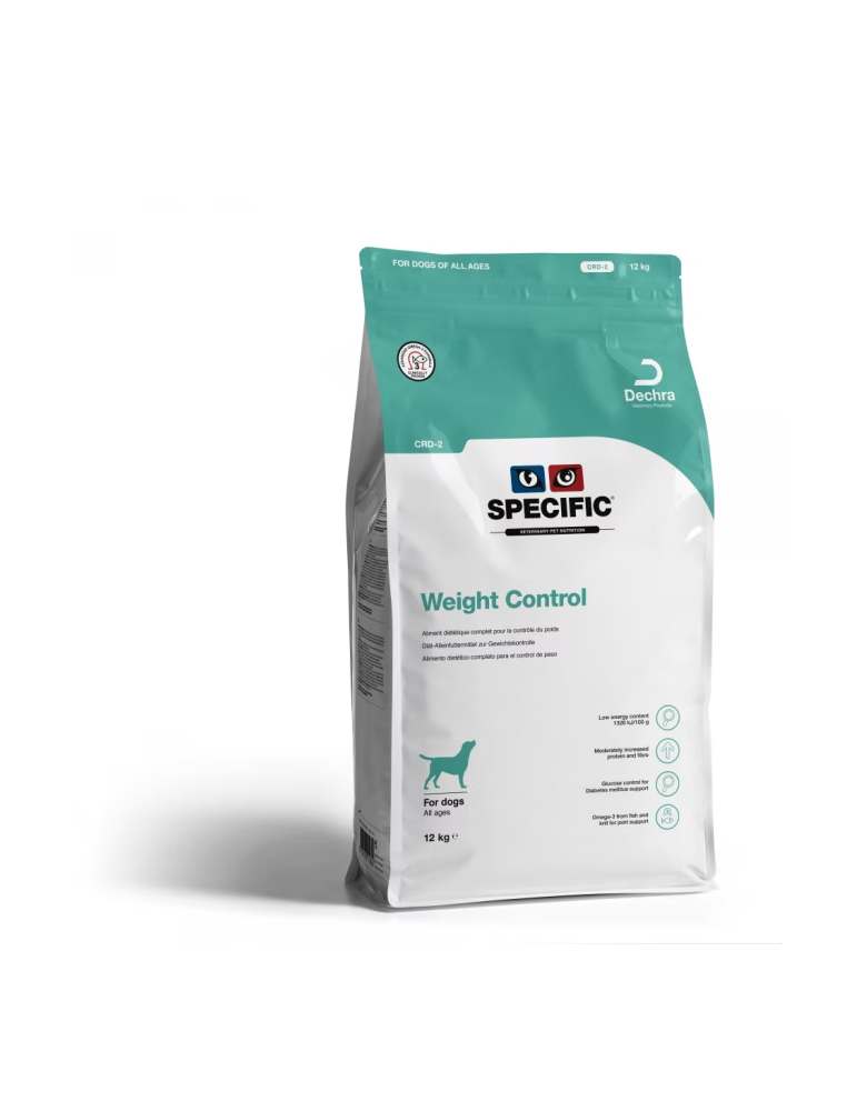 Sac de croquettes de 12 kg Specific CRD-2 Weight Reduction pour Chien