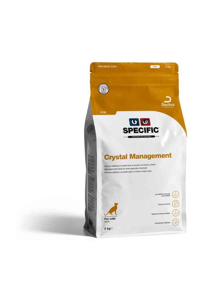 Sac de croquette de 2 kg Specific FCD Crystal Management pour Chat