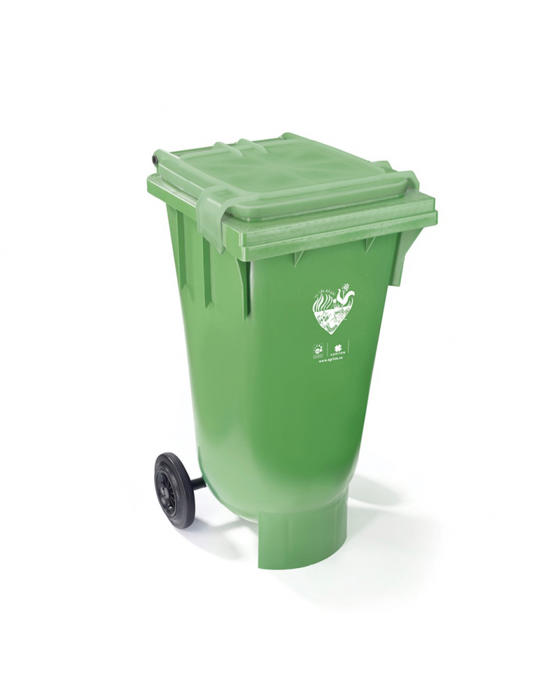 Conteneur à Bokashi 20 L vert avec roulettes