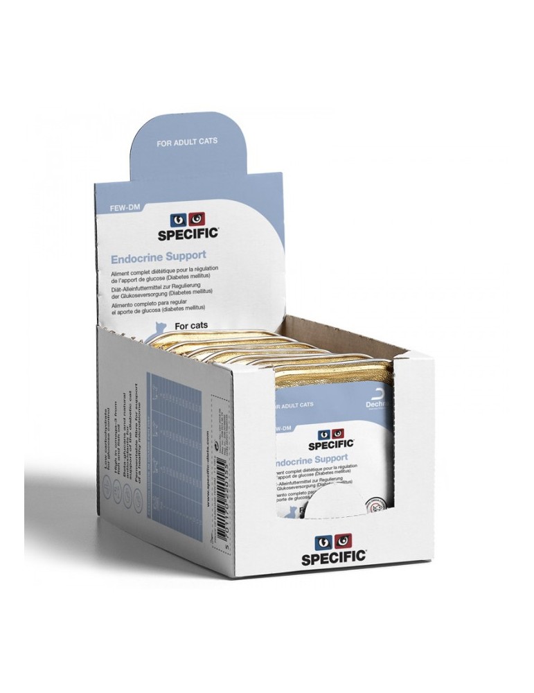 Lot de 7 terrines Specific FEW-DM Endocrine Support pour Chat