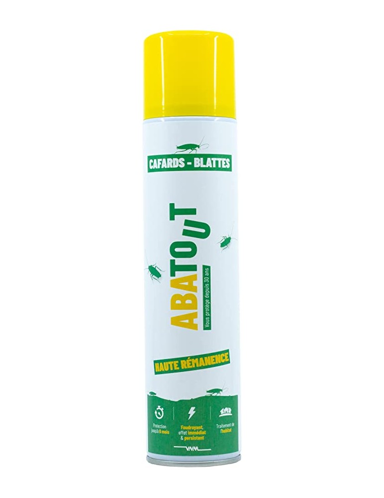 Spray Abatout Blattes et Cafards 405 ml