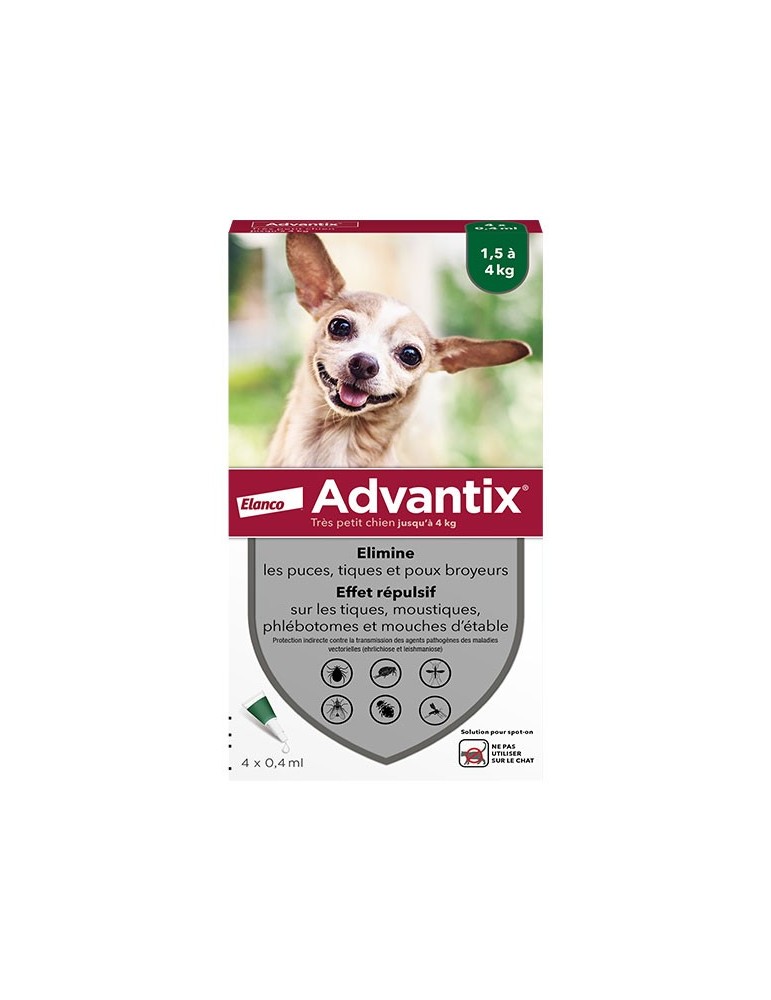 Boîte advantix très petit chien elanco