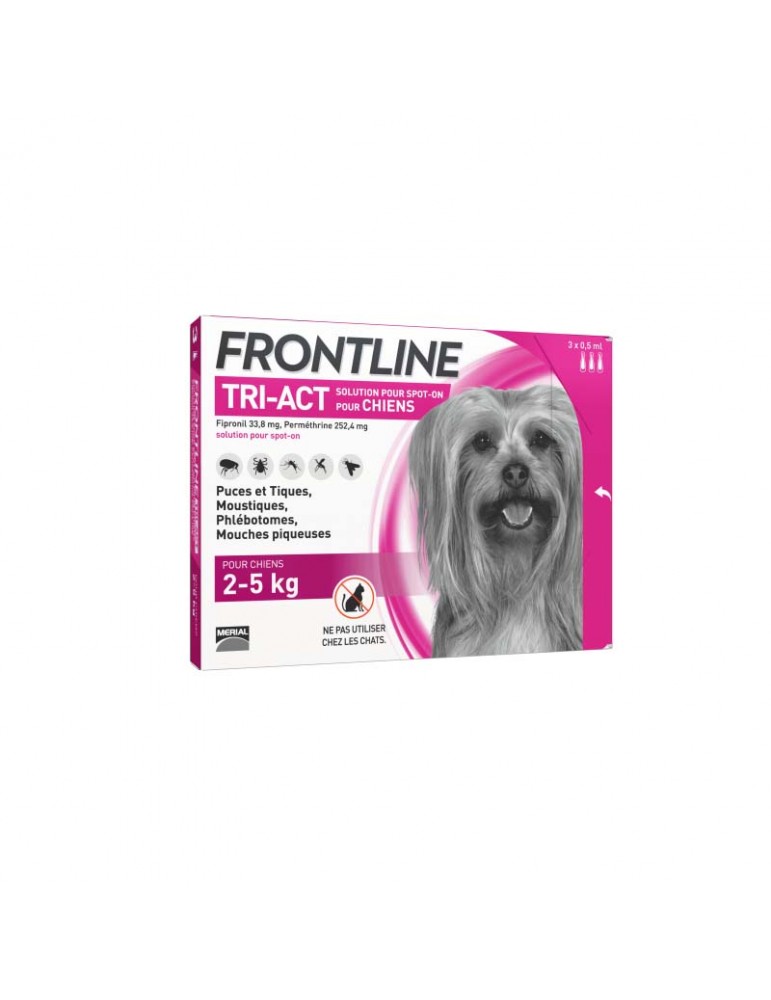 Boîte de 3 pipettes Frontline Tri-Act XS