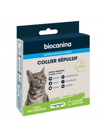 Boîte de 1 collier répulsif pour chat