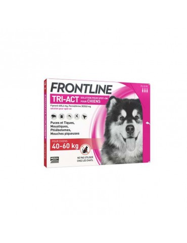 Boîte de 3 pipettes Frontline tri-Act Chien XL