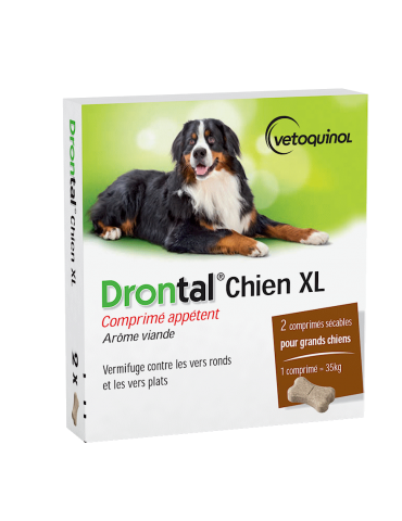 Boîte de Drontal Vetoquinol pour grand chien (nouveau modèle)