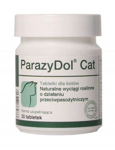 pot en plastique de 30 comprimés de Parasidol Cat