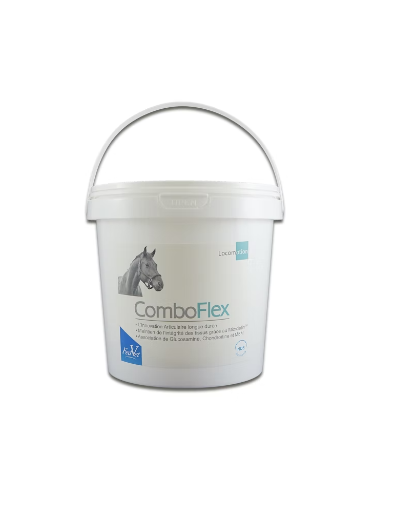 Seau de 900 g de combo flex soutient des articulation du cheval