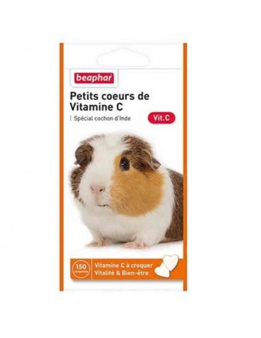 Sachet Petit Coeurs de Vitamine C pour Cochon d'Inde