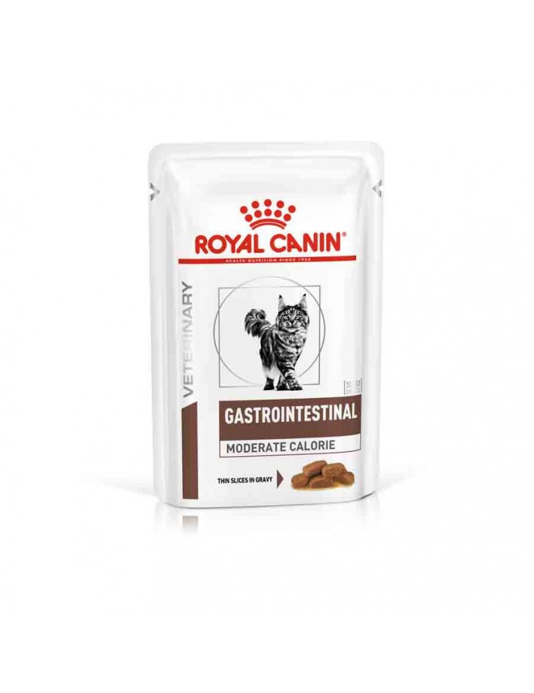 Sachet Royal Canin Veterinary Chat Gastrointestinal Moderate Calorie 12x85 g