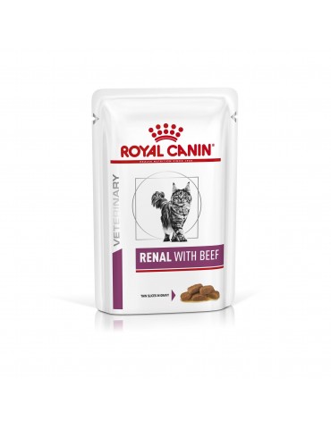 Sachet Royal Canin Veterinary Chat Renal Beef 12x85 g