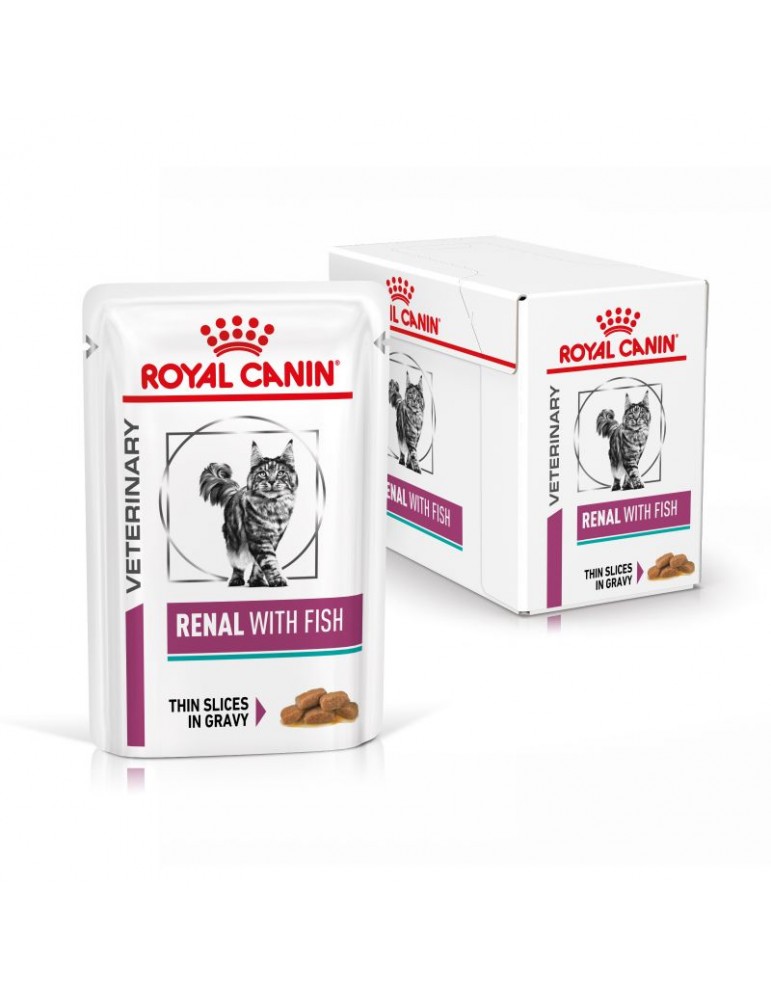 Sachet Royal Canin Veterinary Chat Renal Fish 12x85 g