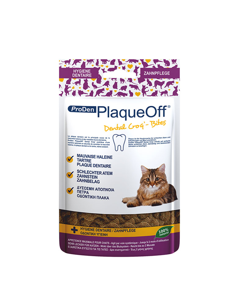 Sachet PlaqueOff Dental Croq' Chat