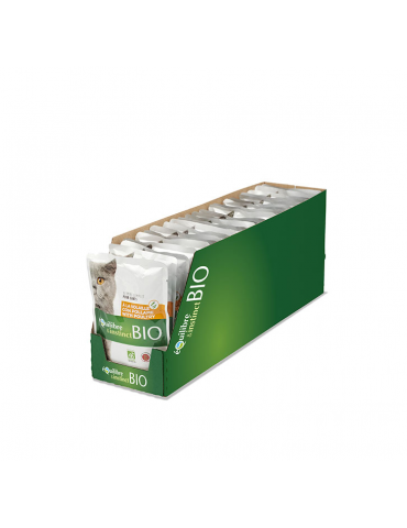 Cartons de 22 pochons Equilibre & Instinct Emincés Bio pour Chat