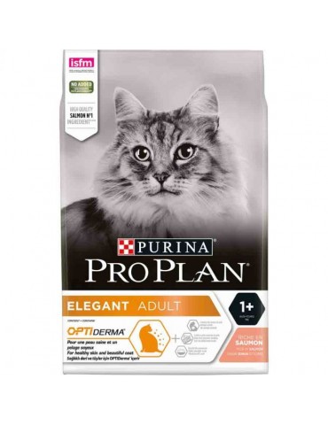 Sac de croquette Purina Proplan Chat OptiDerma Elegant Saumon