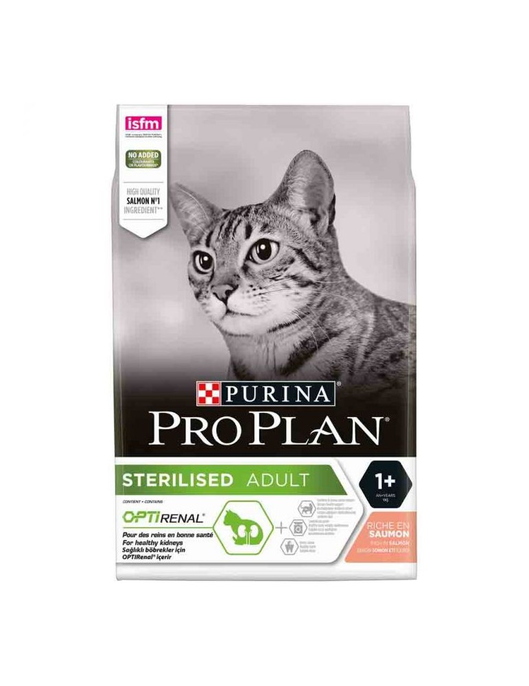 Sac de croquette Purina Proplan Chat Adult Stérilisé Optirenal Saumon