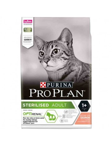 Sac de croquette Purina Proplan Chat Adult Stérilisé Optirenal Saumon