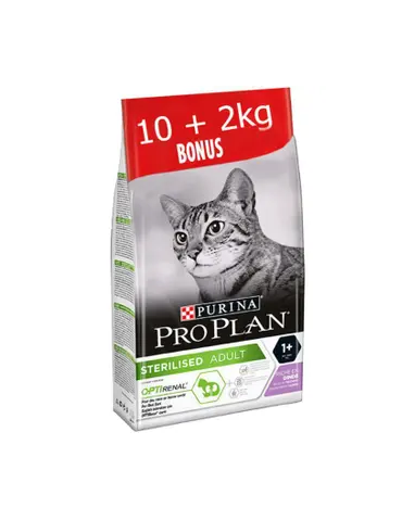 Sac de croquette Purina Proplan Optirenal Sterilised Chat Adult Dinde 12 kg