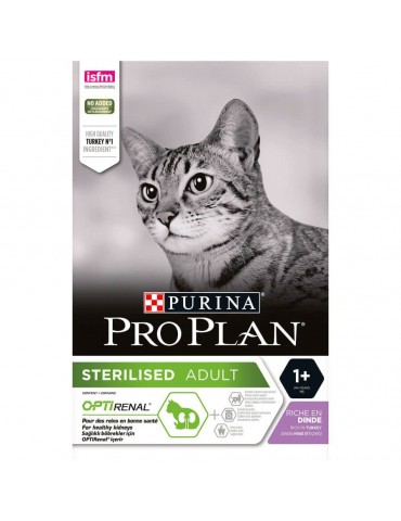 Sac de croquette Purina Proplan Optirenal Chat Adult Sterilised Dinde