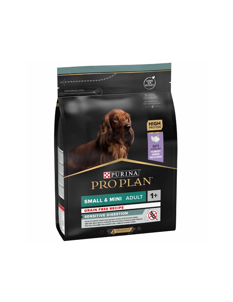 Sac de croquette Pro Plan Chien Small & Mini Adult Sensitive Digestion Dinde