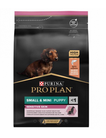 Sac de croquette Purina Proplan Small & Mini Puppy Sensitive Skin Saumon
