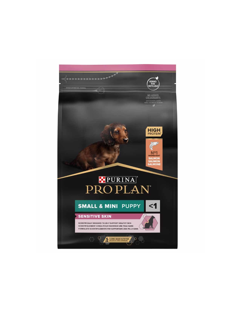 Sac de croquette Purina Proplan Small & Mini Puppy Sensitive Skin Saumon