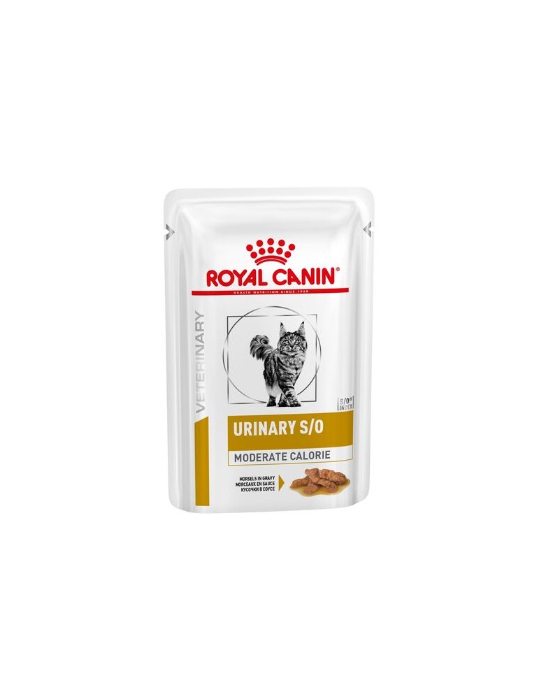 Emincé en Sauce Royal Canin Urinary S/O Moderate Calorie pour Chat