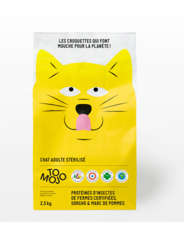 Sac de croquette tomojo au sorgho pour chat stérilisé