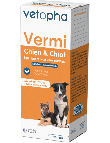 Boîte de vermiguge Vetopha chien et chiot