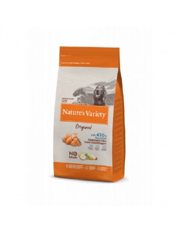 Sac de croquette Nature's Variety Original No Grain Chien Adulte Medium/Maxi Saumon