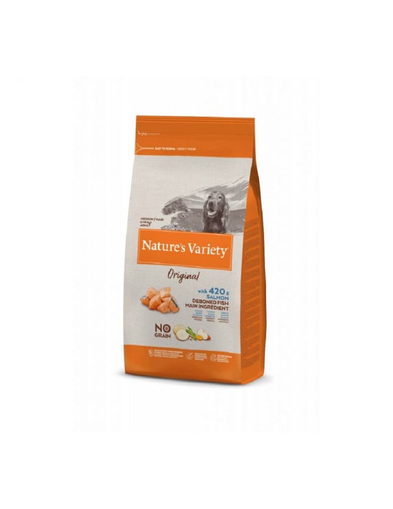 Sac de croquette Nature's Variety Original No Grain Chien Adulte Medium/Maxi Saumon