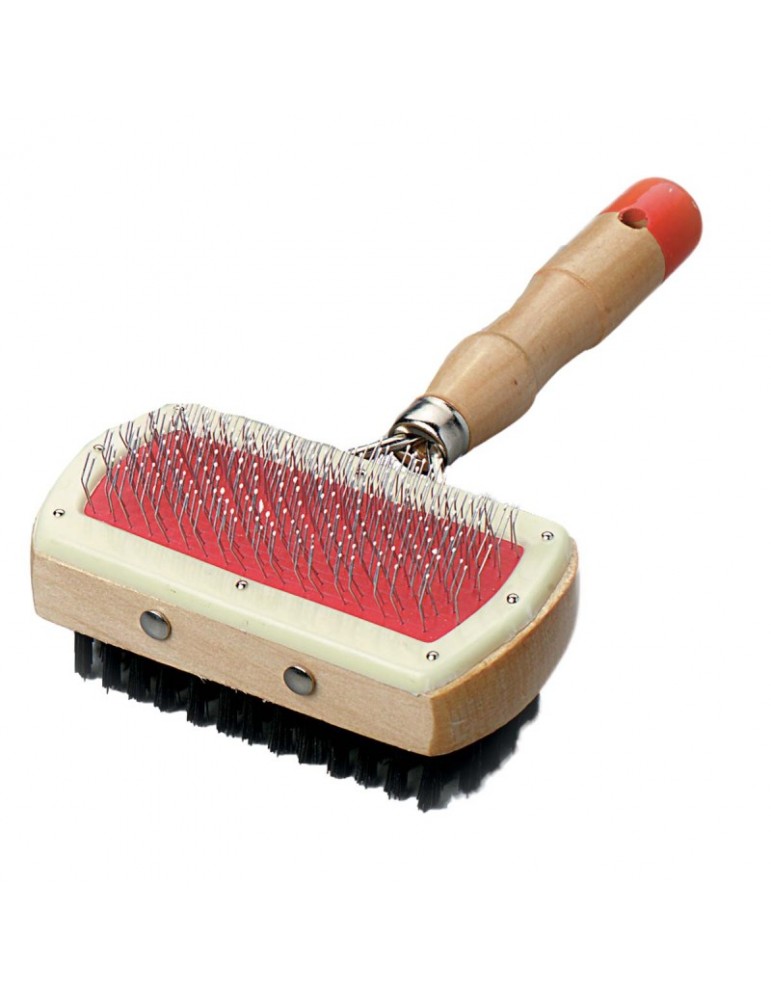 Brosse à Etrille 2 Faces rouges et noires