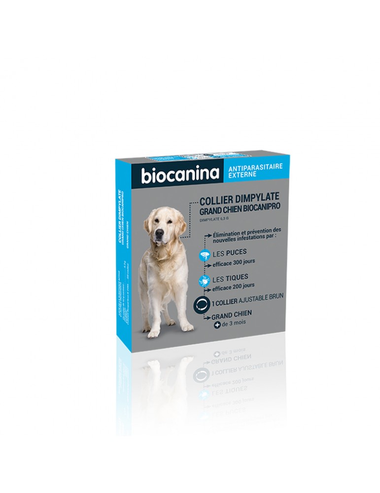 Collier Insecticide Biocanipro Pour Grand Chien